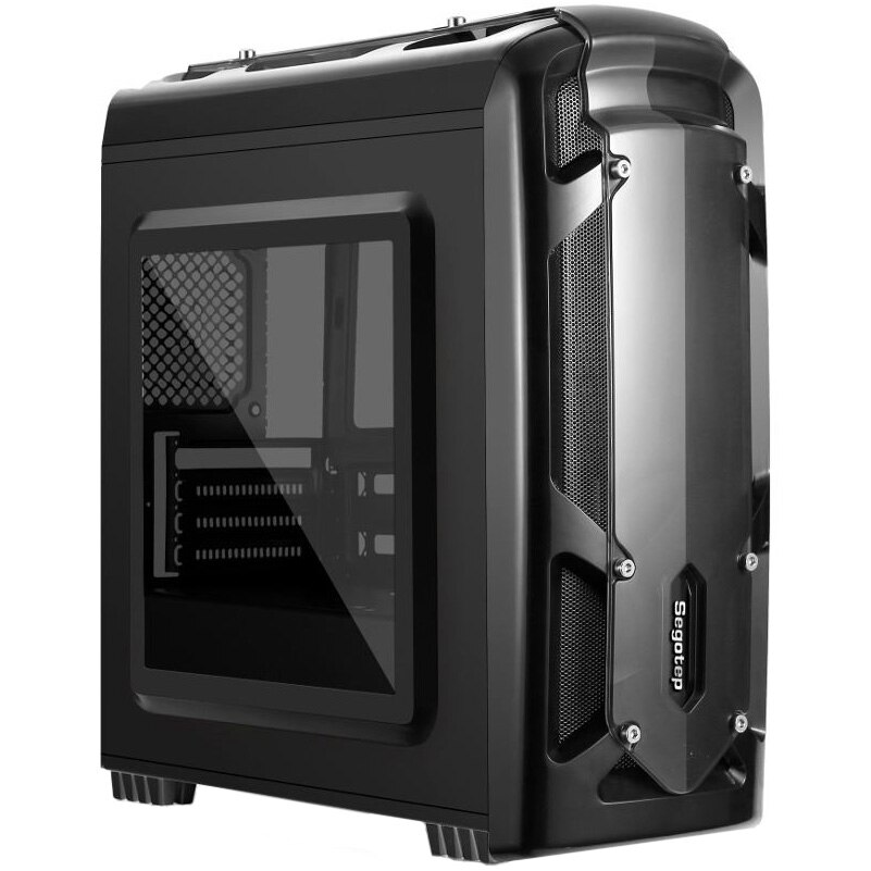 Carcasa Segotep Polar Light, Mini Tower, fara sursa, mATX, negru