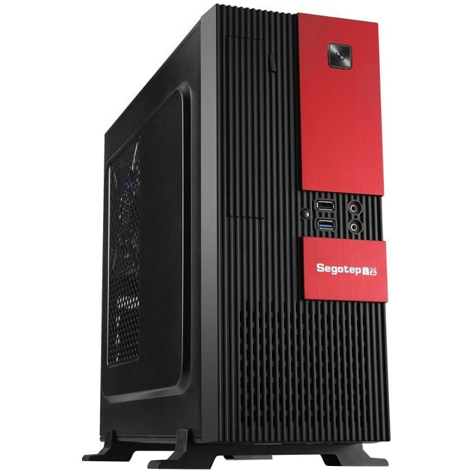 Carcasa Segotep Raynor, Mini Tower, cu sursa 350W, rosu