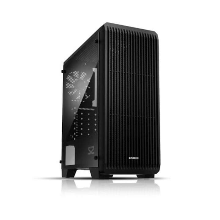 Кутия за компютър Zalman ZM-S2, Черна, ATX, Middle Tower