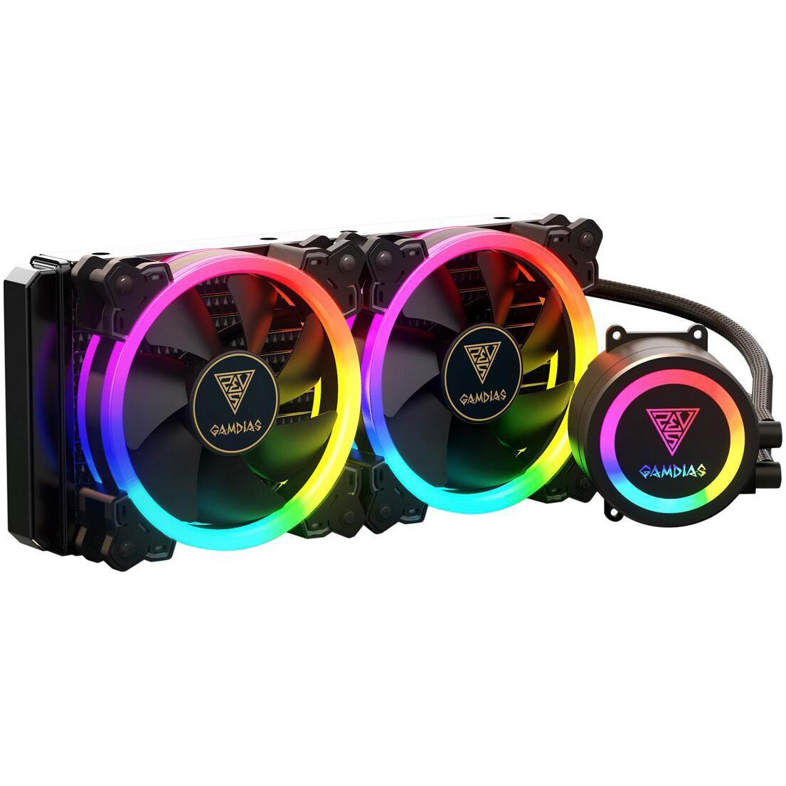 Cooler procesor Gamdias Chione M1A RGB, compatibil AMD/Intel