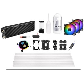 Kit Cooler procesor Thermaltake Pacific C360 DDC Hard Tube, cu iluminare aRGB, compatibil AMD/Intel Kit Cooler procesor Thermaltake Pacific C360 DDC Hard Tube, cu iluminare aRGB, compatibil AMD/Intel