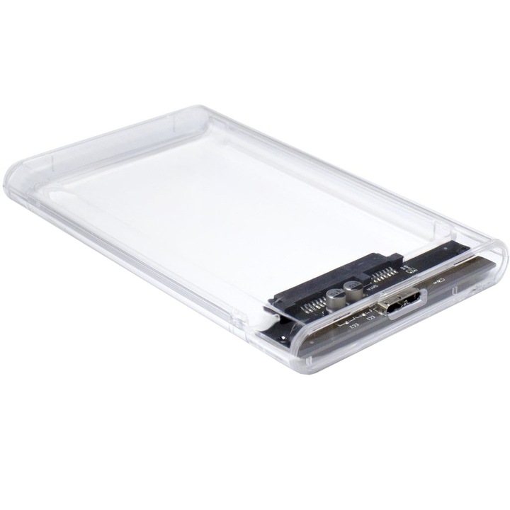 Rack Extern HDD Inter-Tech Argus GD-25000, USB 3.0, Transparent