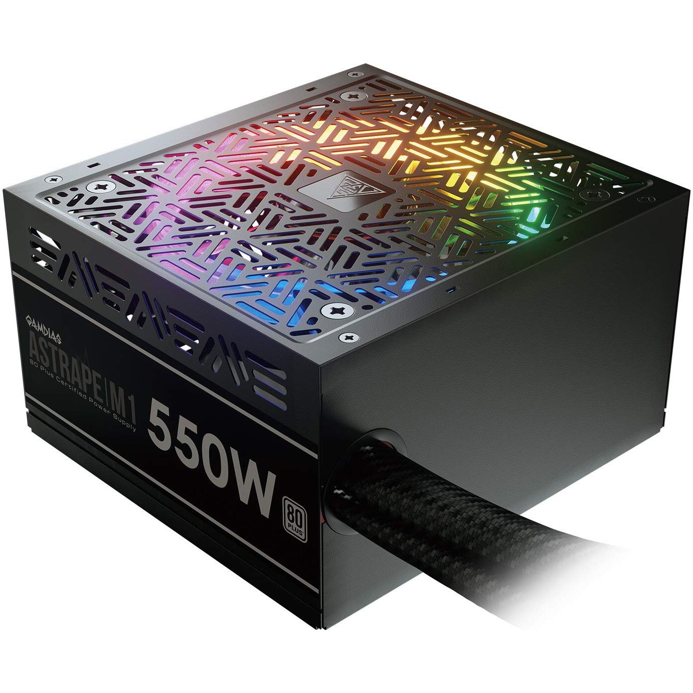 Sursa Gamdias Astrape M1 550W, 80 Plus, cu iluminare RGB