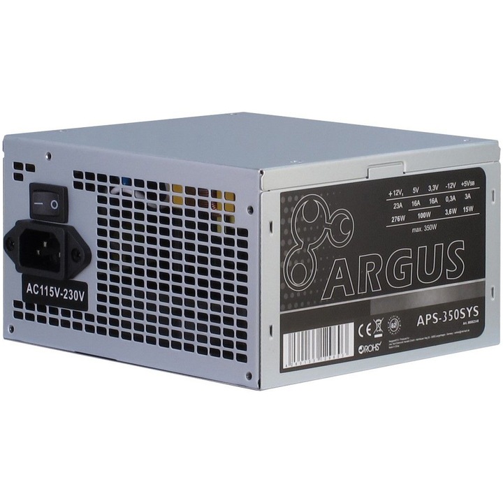 Inter-Tech Argus tápegység, 350W, 80 Plus