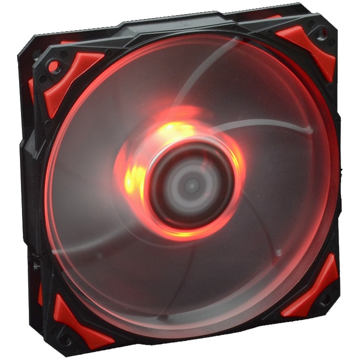 Ventilator ID-Cooling PL-12025-R, 120mm, iluminare rosie