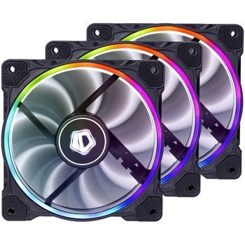 Ventilator ID-Cooling ZF-12025, 120mm, set 3 ventilatoare cu iluminare RGB Ventilator ID-Cooling ZF-12025, 120mm, set 3 ventilatoare cu iluminare RGB