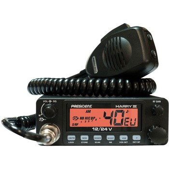 Statie radio CB President Harry 3 ASC, 12V/24V, ASQ, 4W Statie radio CB President Harry 3 ASC, 12V/24V, ASQ, 4W