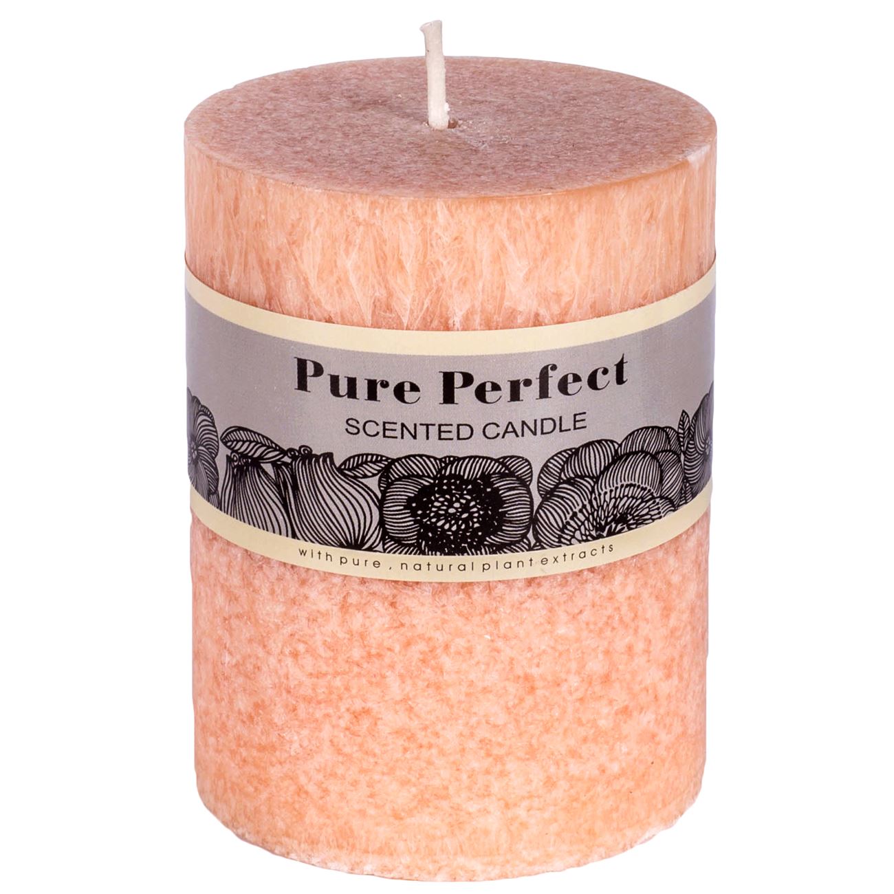 Lumanare parfumata, Zola®, aroma florala, culoare bej, 6.4x8 cm