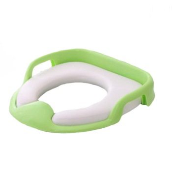 Reductor moale de toaleta cu manere Little Mom Verde Reductor moale de toaleta cu manere Little Mom Verde