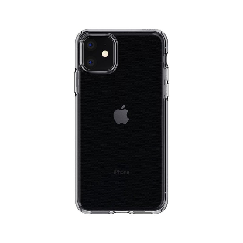 Husa Premium Spigen Liquid Crystal iPhone 11 Transparenta Fumurie