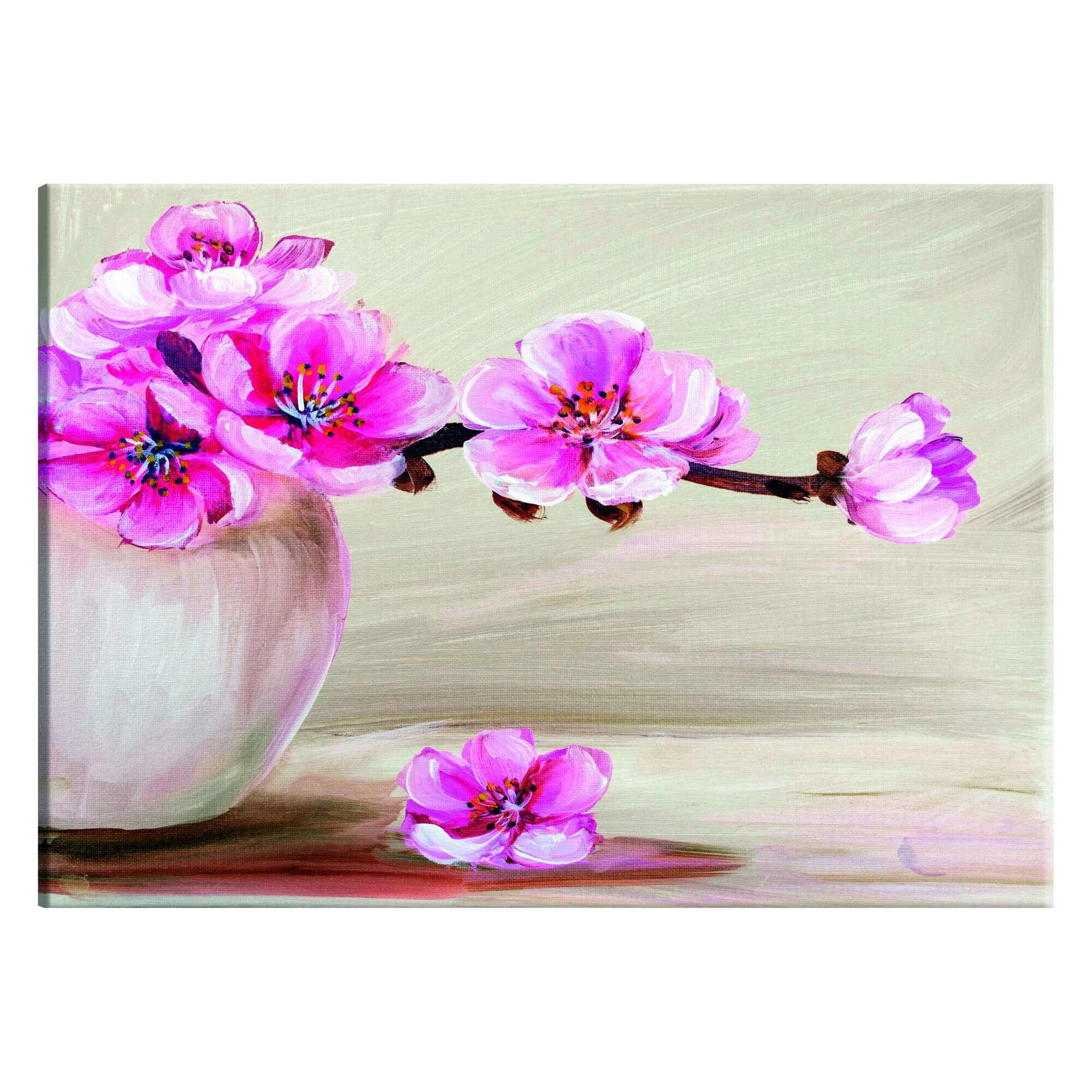 Tablou canvas - Natura morta flori Sakura - 90 x 60 cm