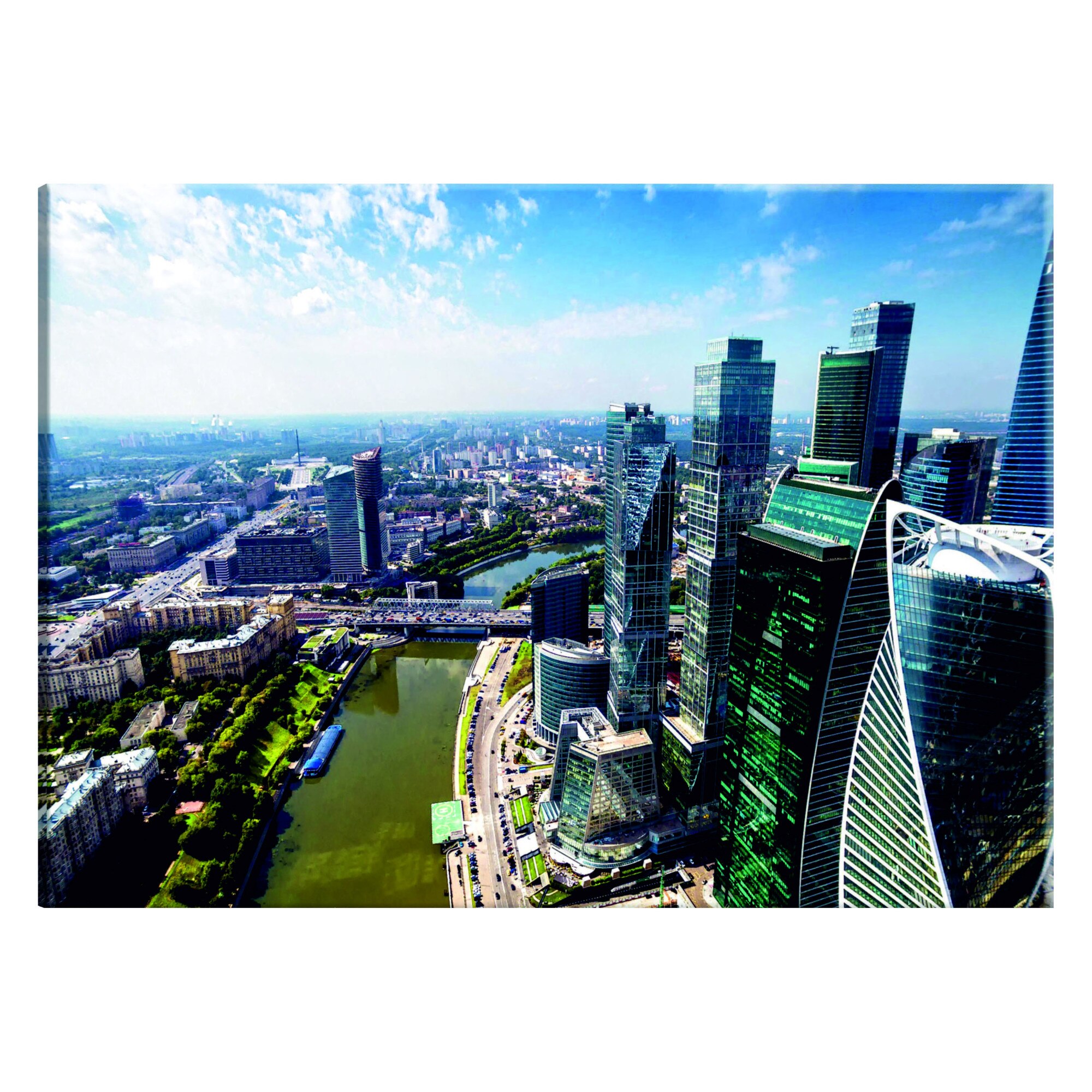 Tablou canvas - Vedere aeriana a Moscovei - 90 x 60 cm