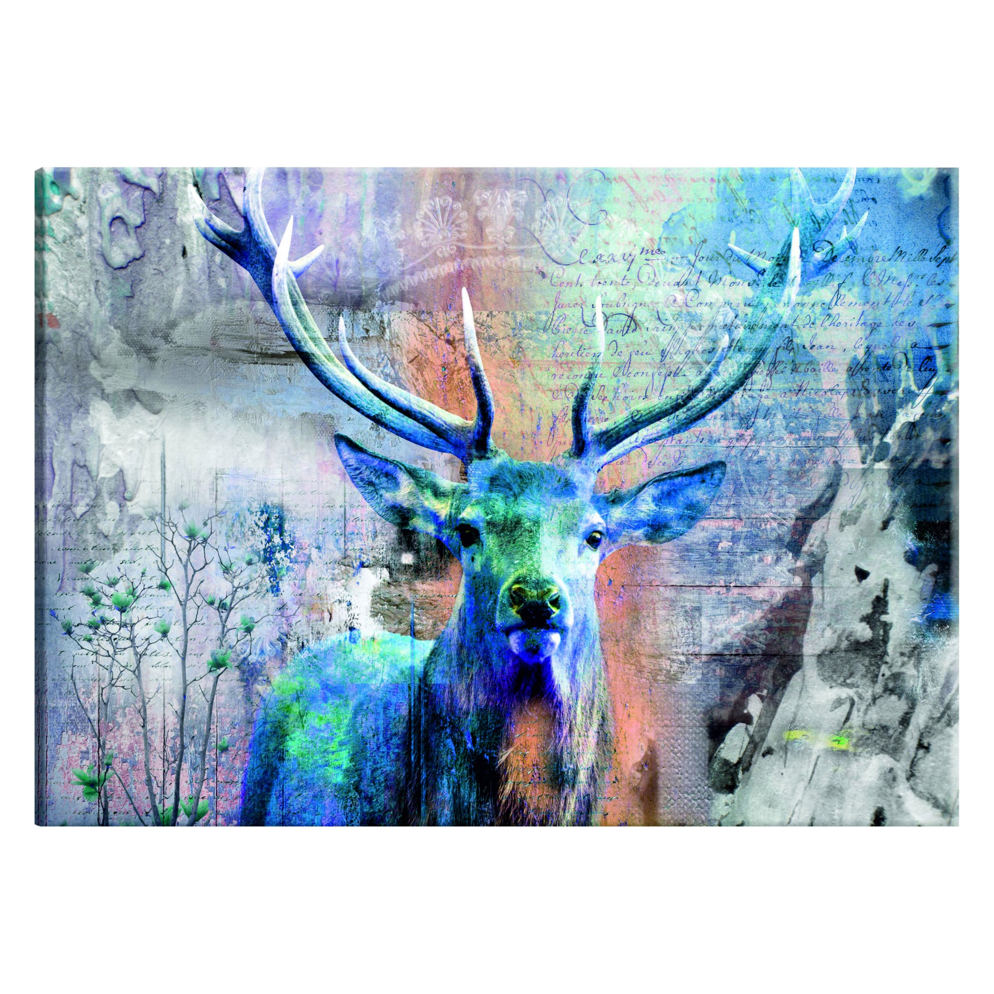 Tablou canvas - Cerb albastru - 120 x 80 cm