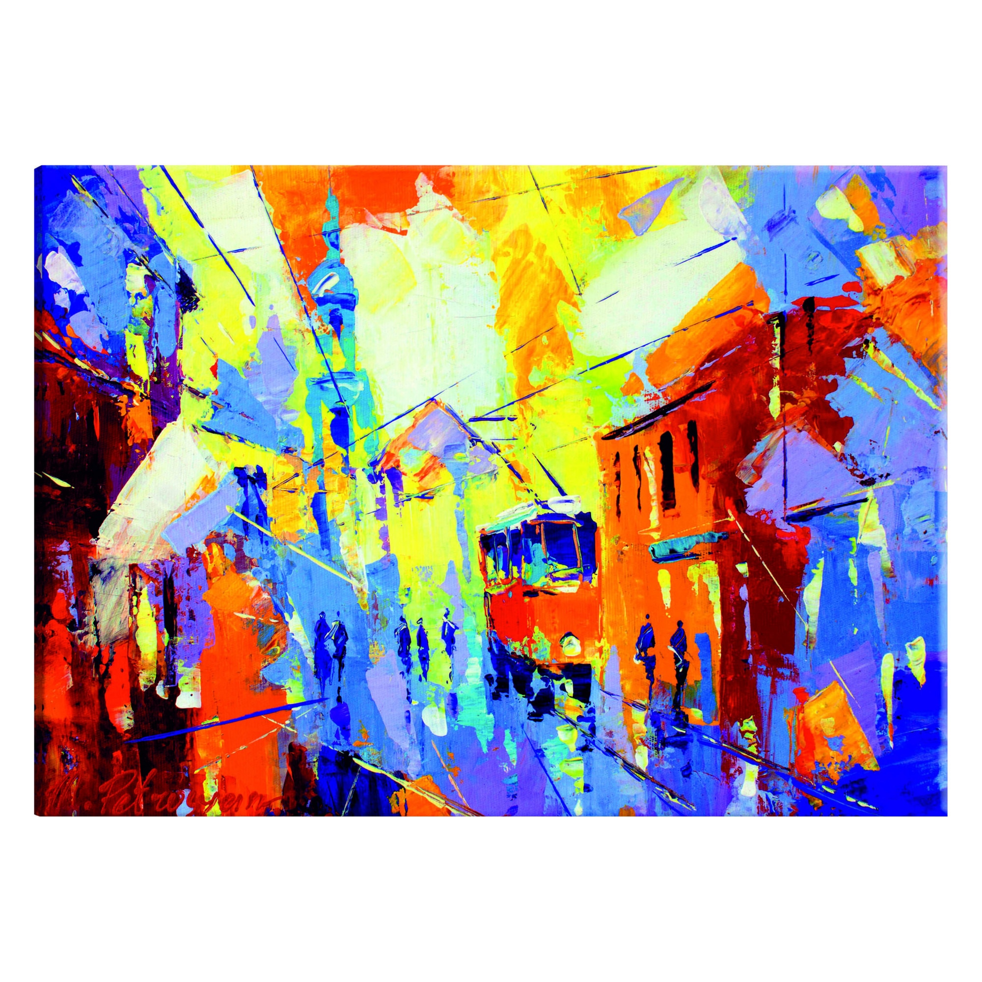 Tablou canvas - Culorile oraSului - 120 x 80 cm