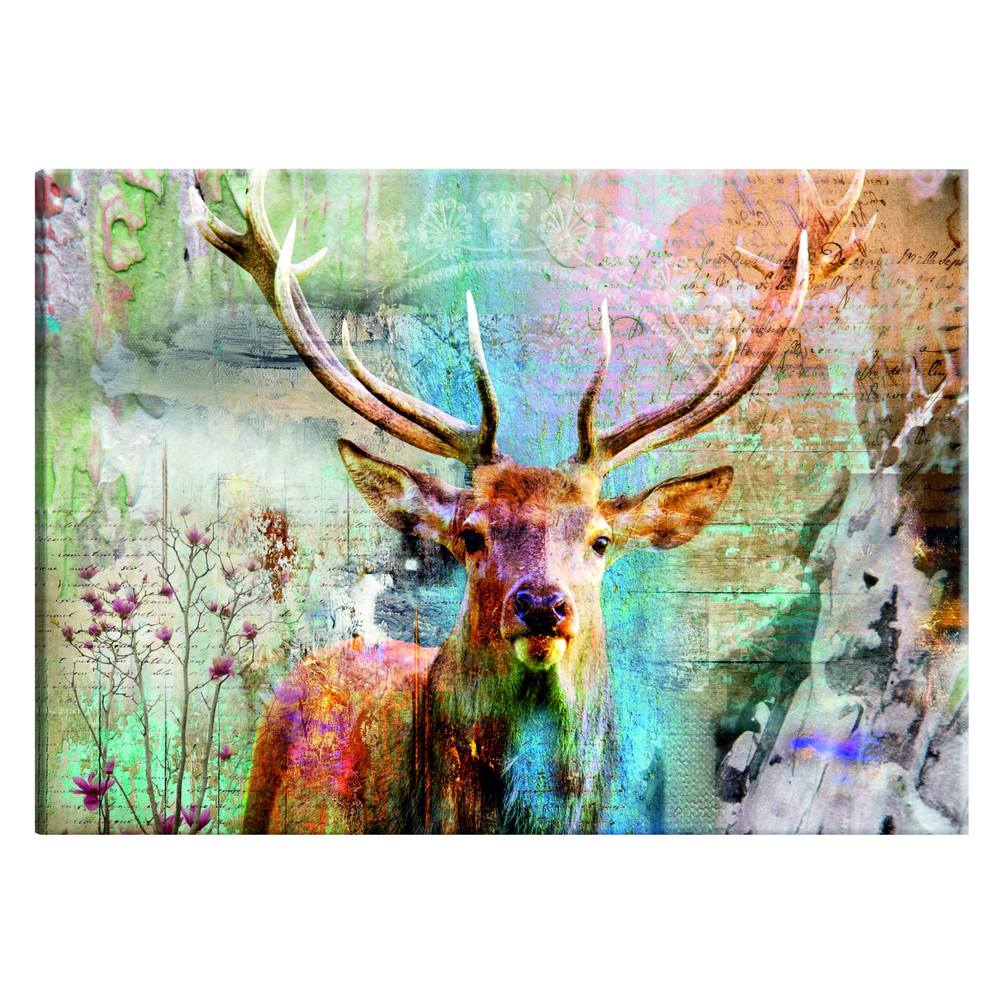 Tablou canvas - Cerb pe lemn - 120 x 80 cm