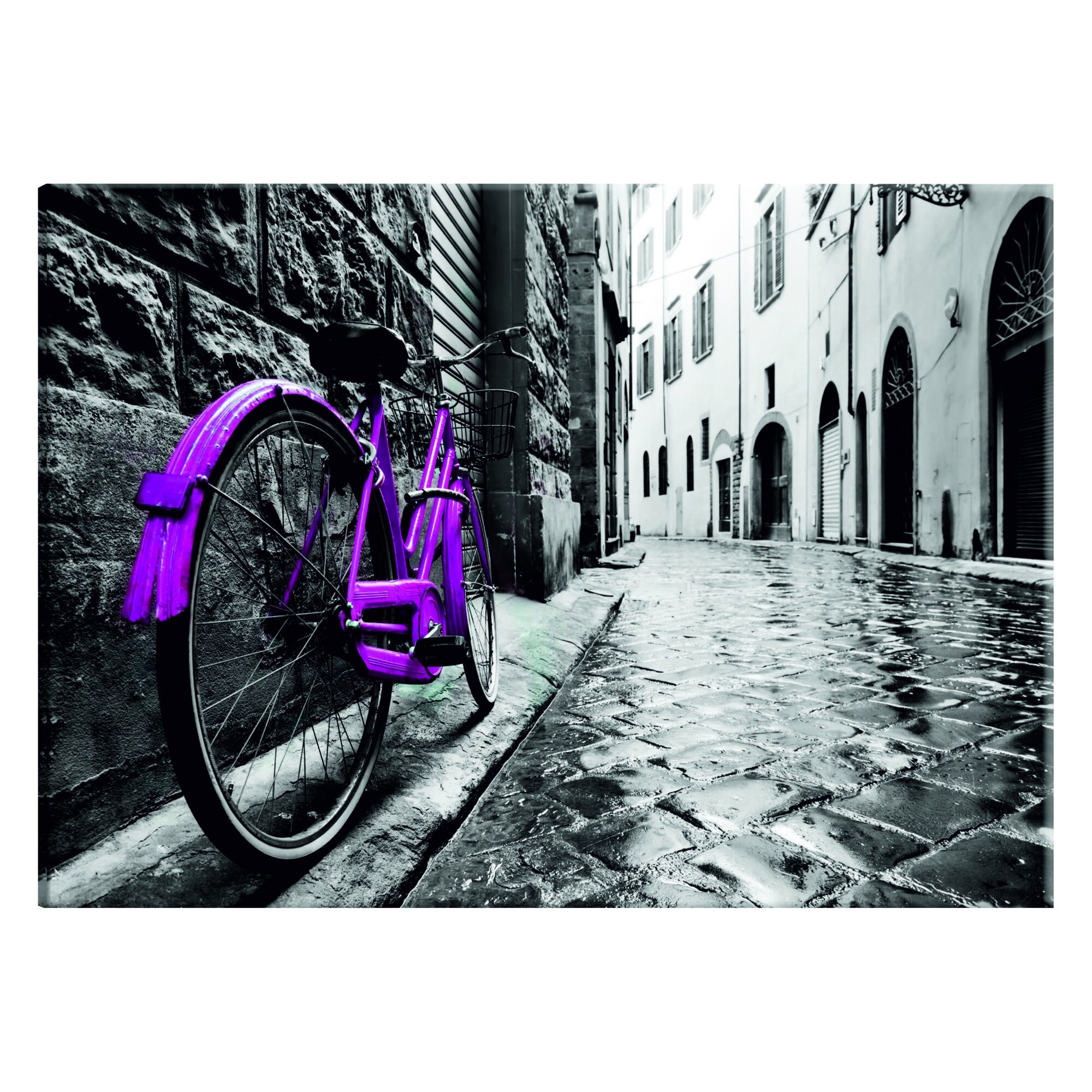 Tablou canvas - Bicicleta roz roz - 60 x 40 cm