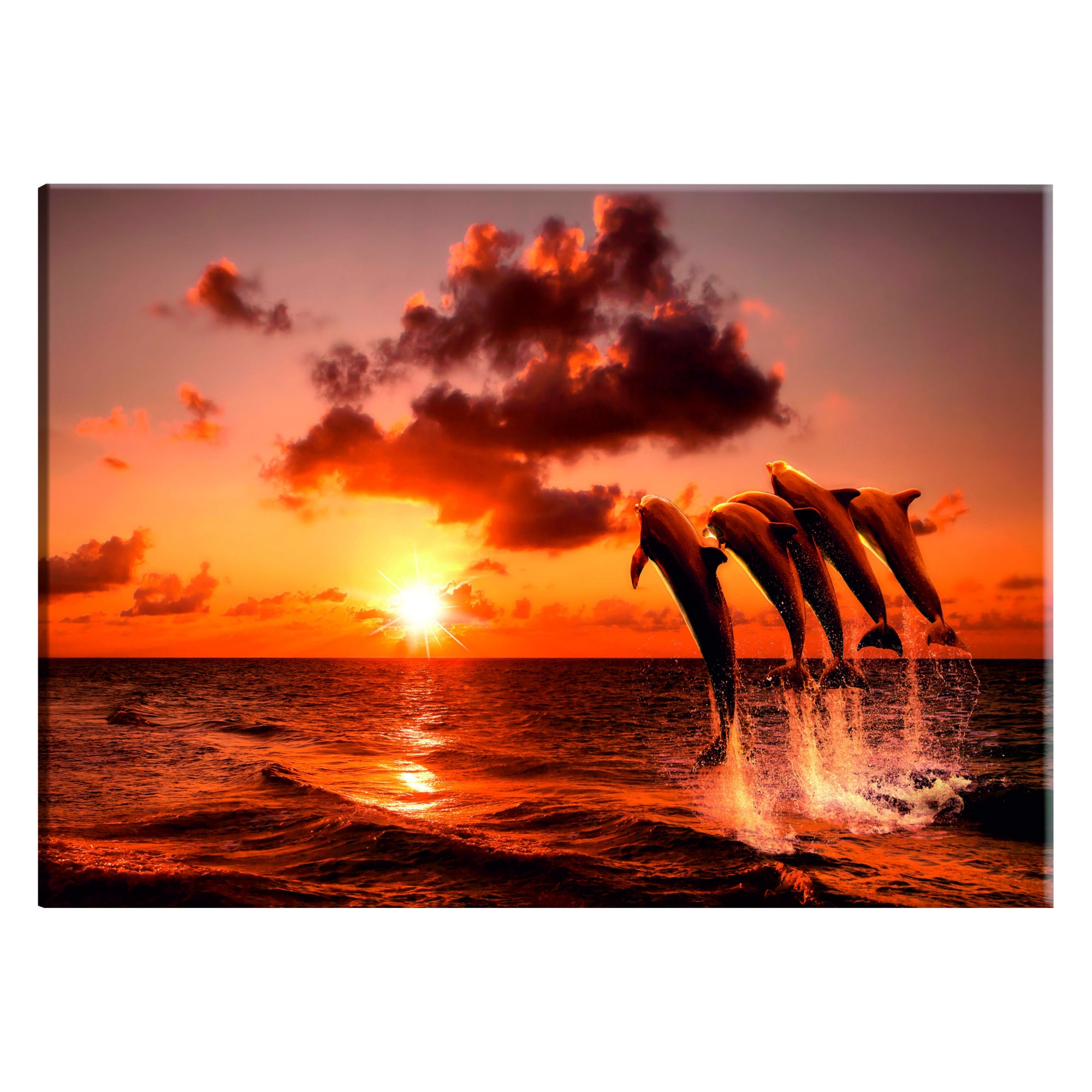 Tablou canvas - Dansul Delfinilor - 90 x 60 cm