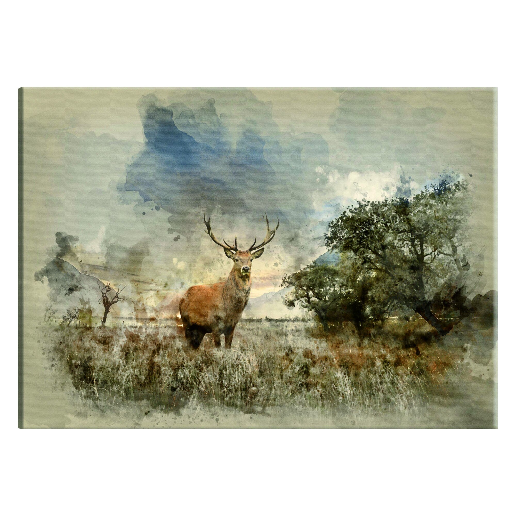 Tablou canvas - Cerb In camp - 90 x 60 cm