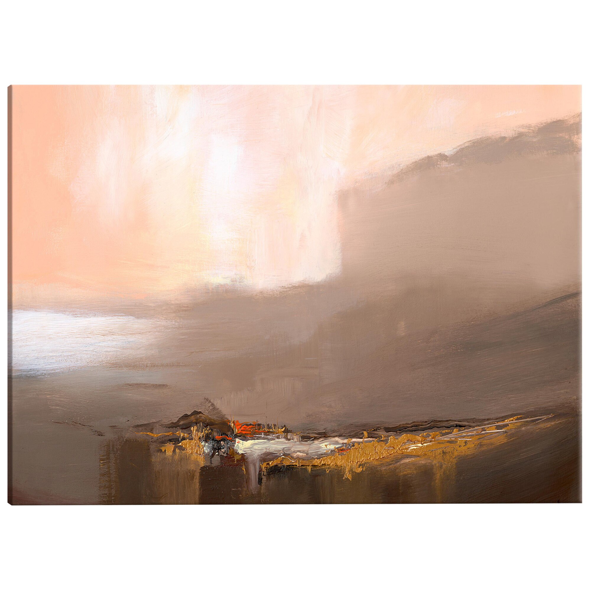 Tablou canvas - Ultimul pas maro Ingust - 120 x 40 cm