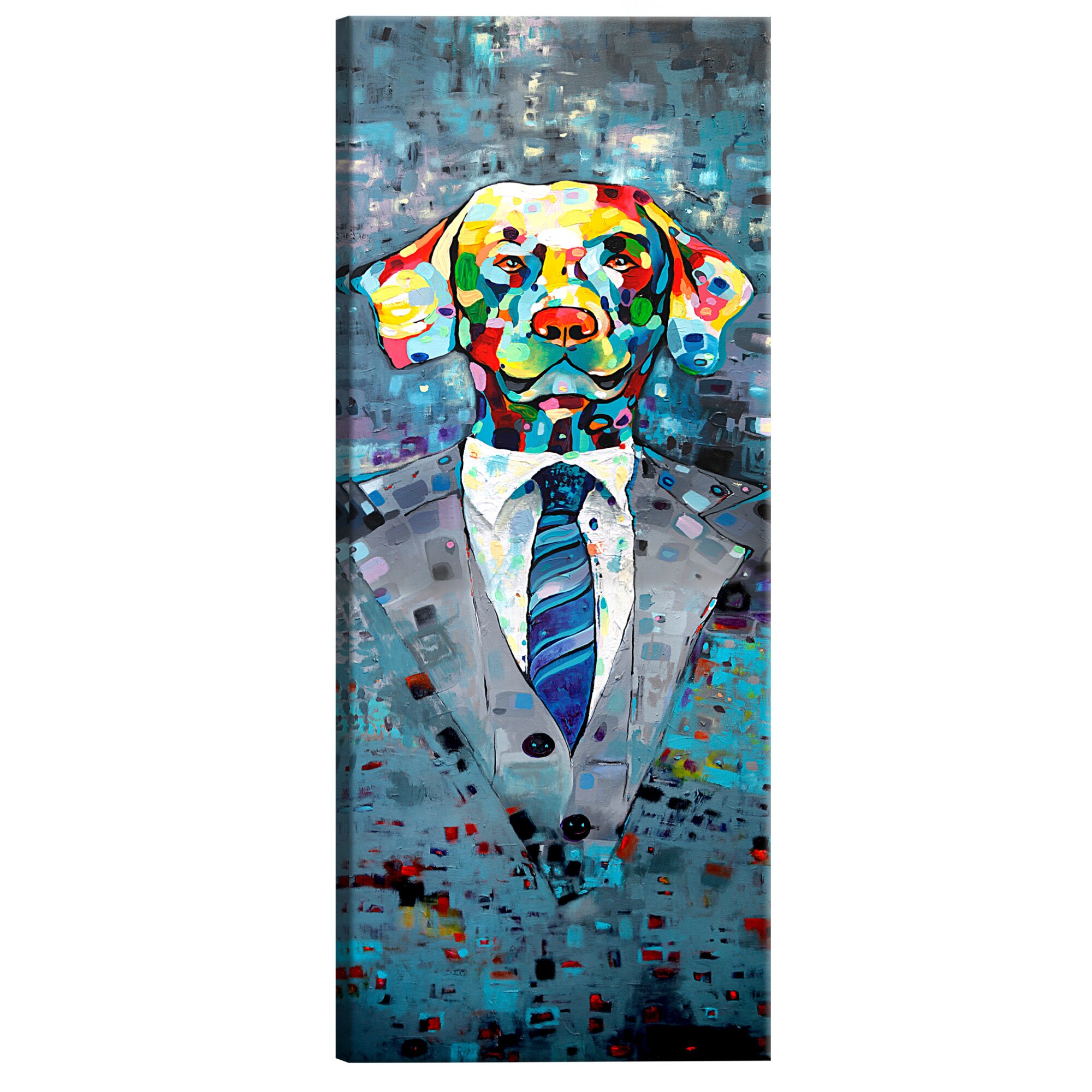 Tablou canvas - Caine In costum - 40 x 120 cm