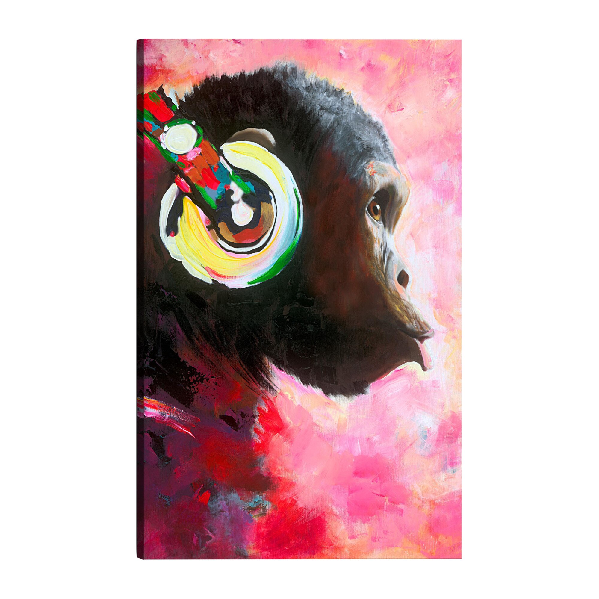 Tablou canvas - Monkey Music - 80 x 120 cm