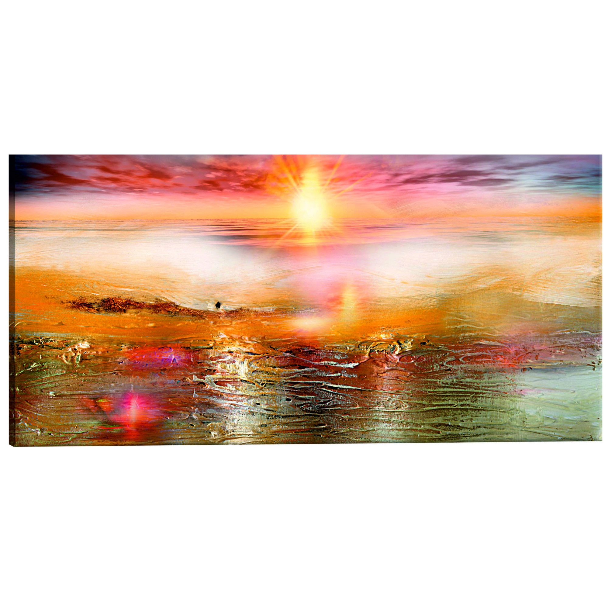 Tablou canvas - Marea portocalie - 120 x 40 cm