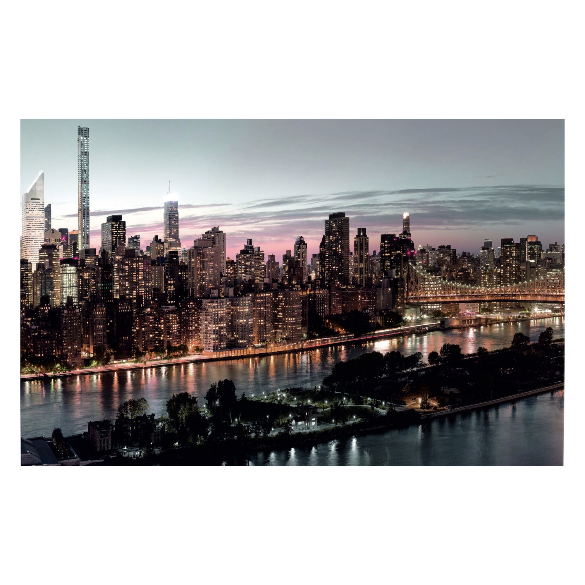 Tablou canvas - Manhattan la Amurg - 70 x 35 cm