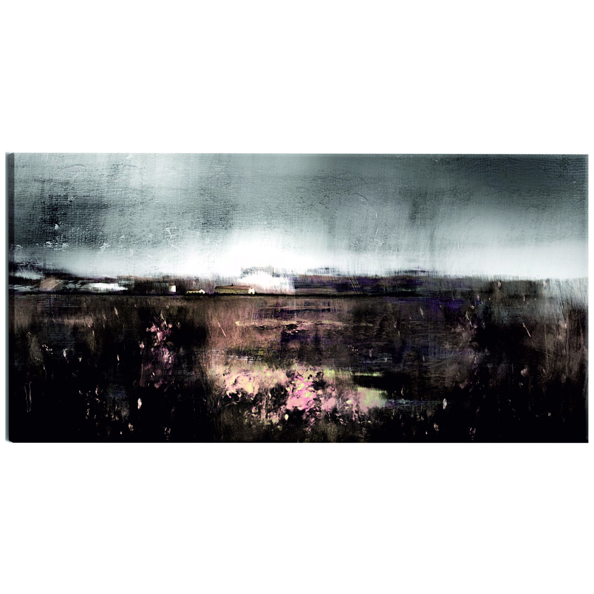 Tablou canvas - Lunca de iarna - 135 x 45 cm