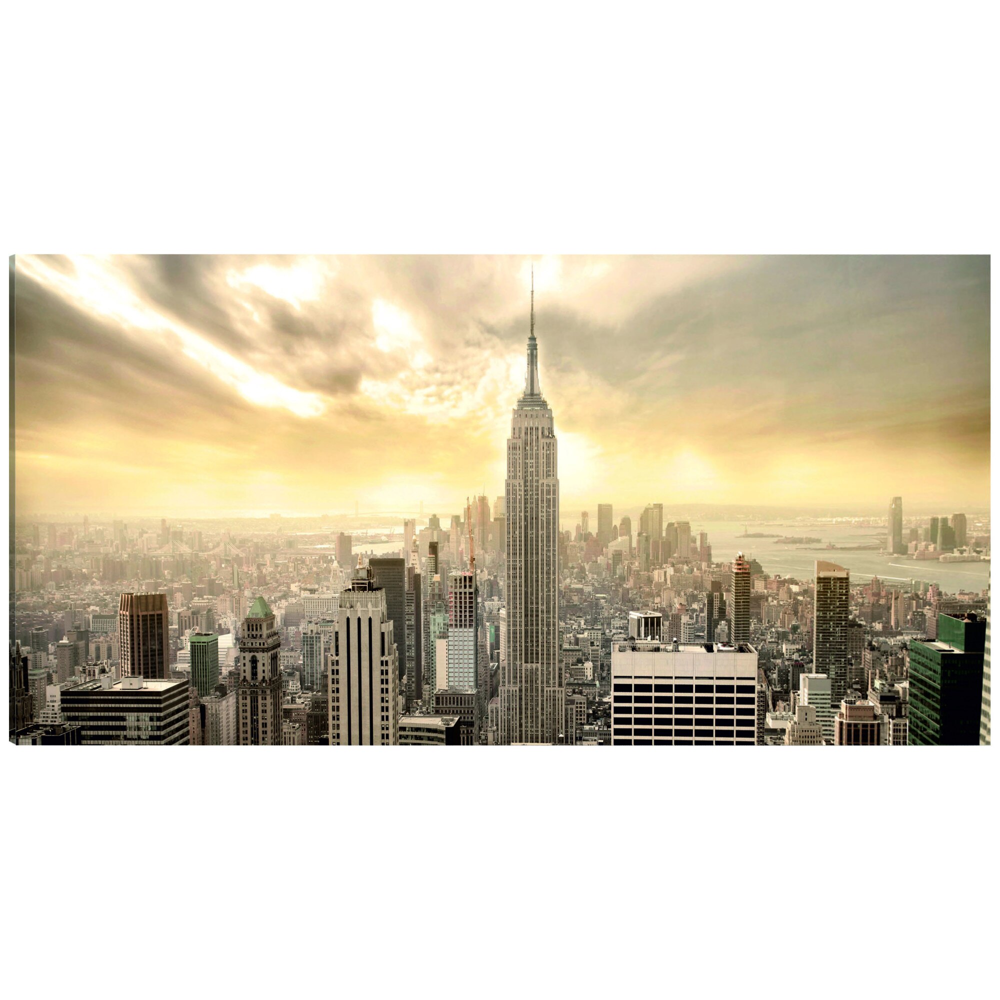 Tablou canvas - New York City printre nori - 135 x 45 cm