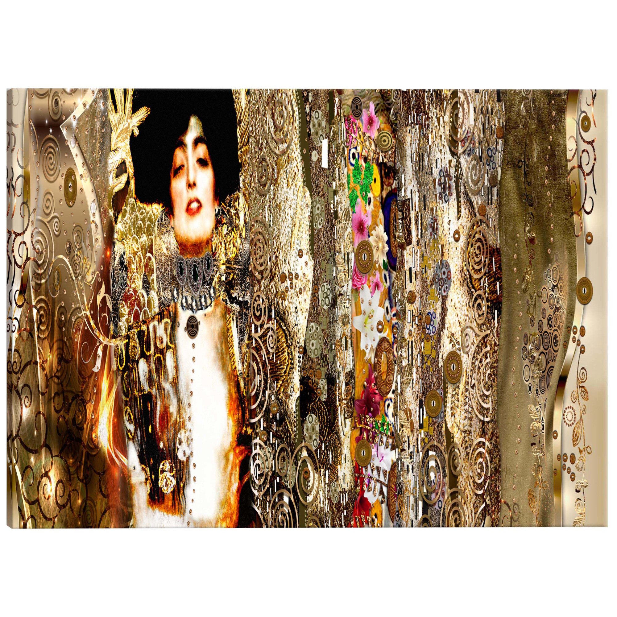 Tablou canvas - Judith Si Flori Inguste - 120 x 40 cm