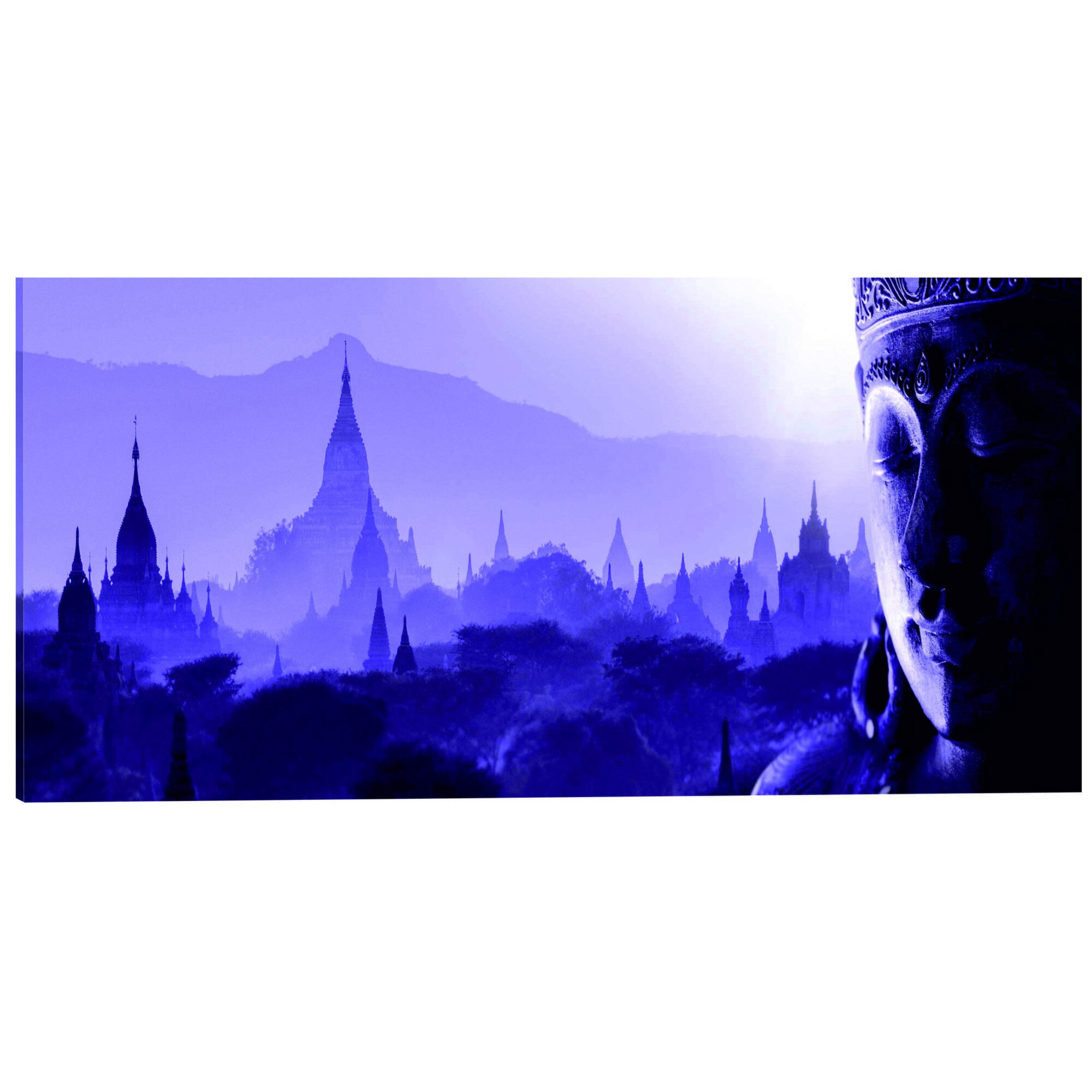 Tablou canvas - Zen violet - 120 x 40 cm