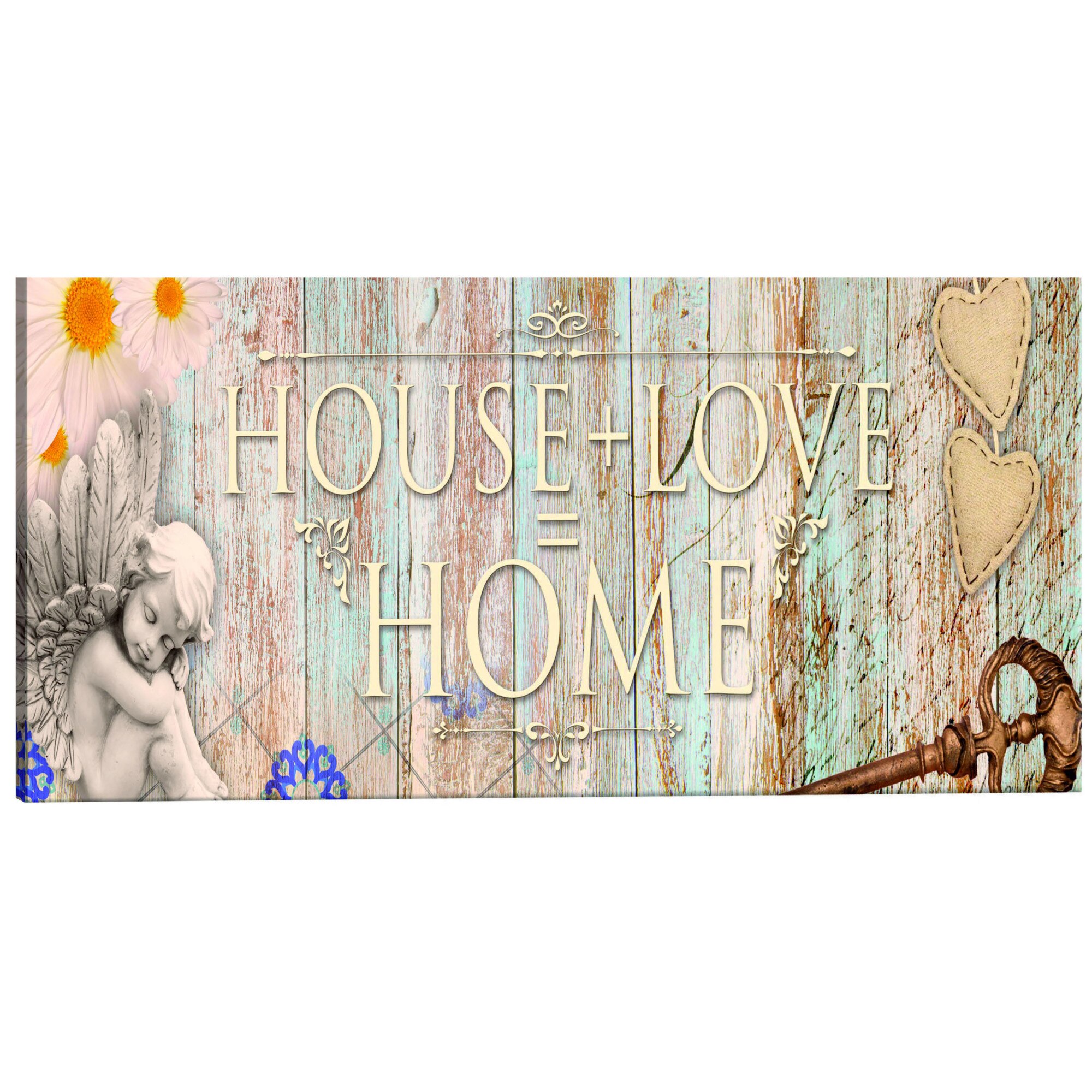 Tablou canvas - Matematica iubirii - 120 x 40 cm