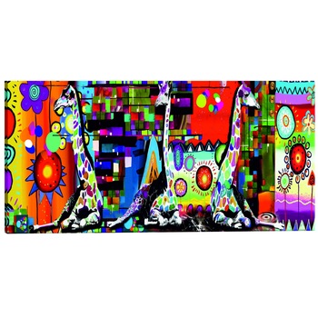 Tablou canvas - Savannah colorat - 120 x 40 cm