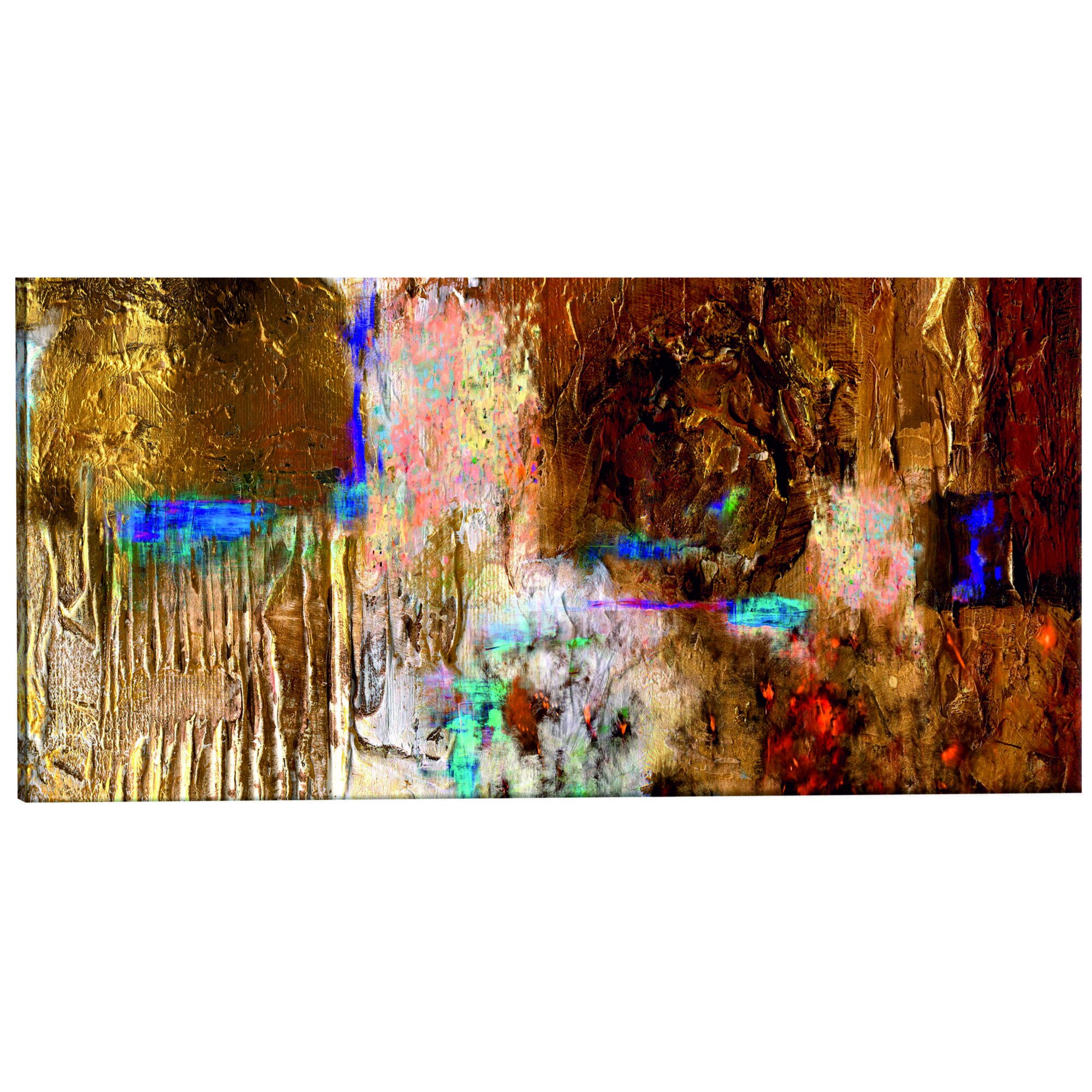 Tablou canvas - Structura de Aur - 120 x 40 cm