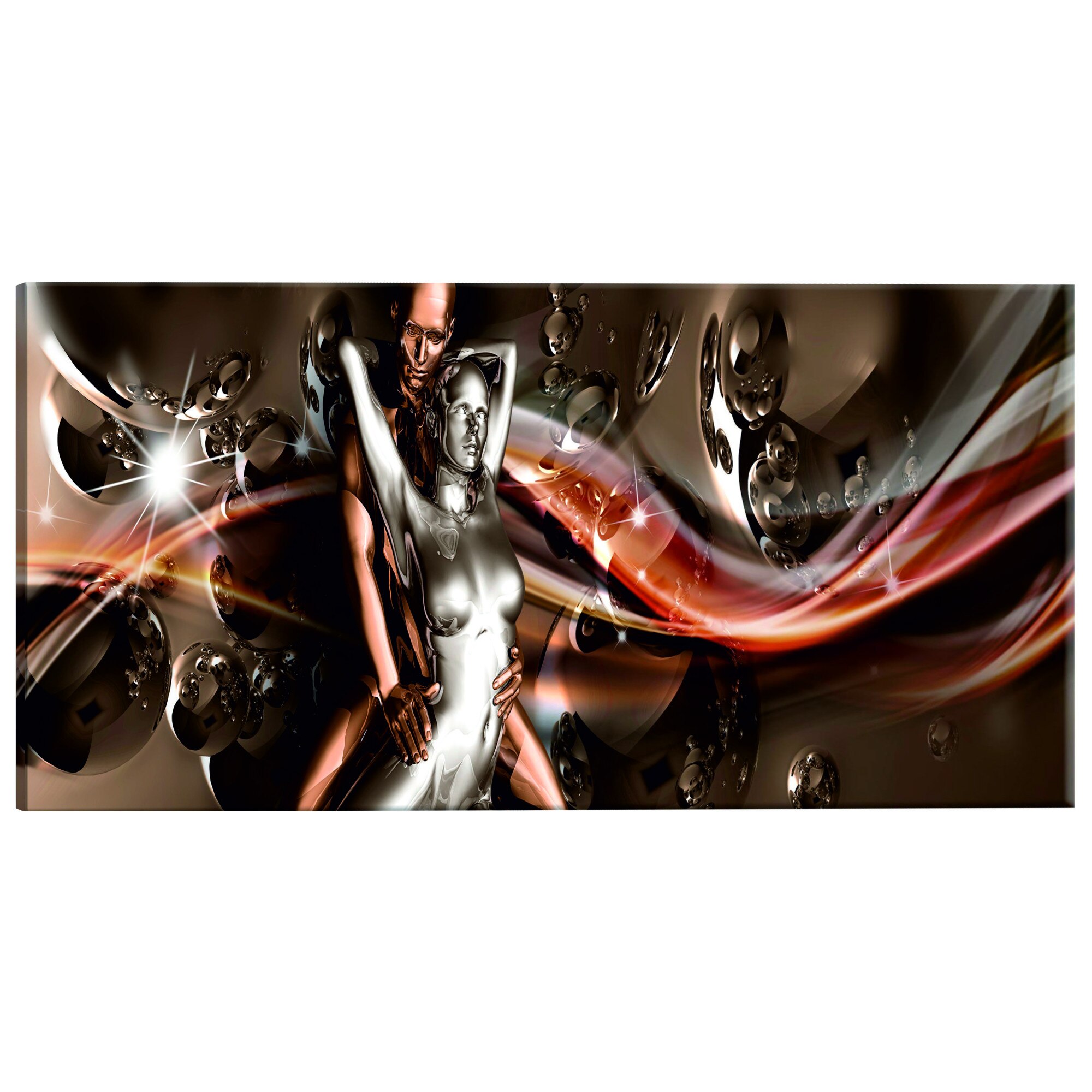 Tablou canvas - Valurile pasiunii - 120 x 40 cm