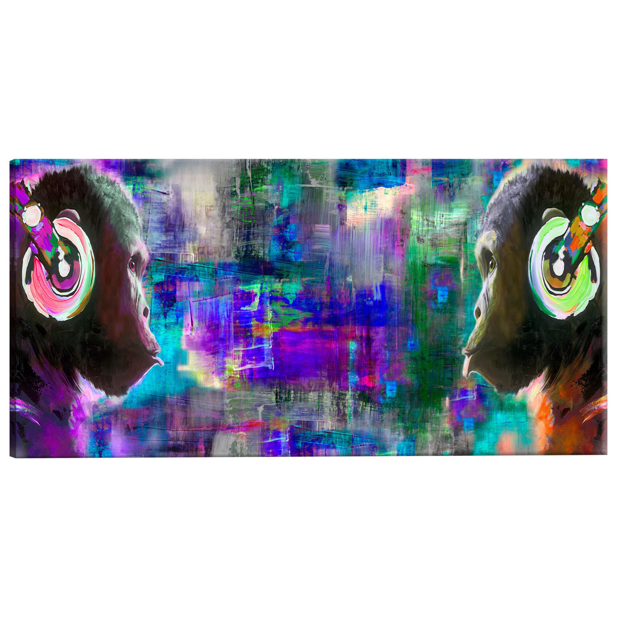 Tablou canvas - Rivalitatea muzicala - 135 x 45 cm