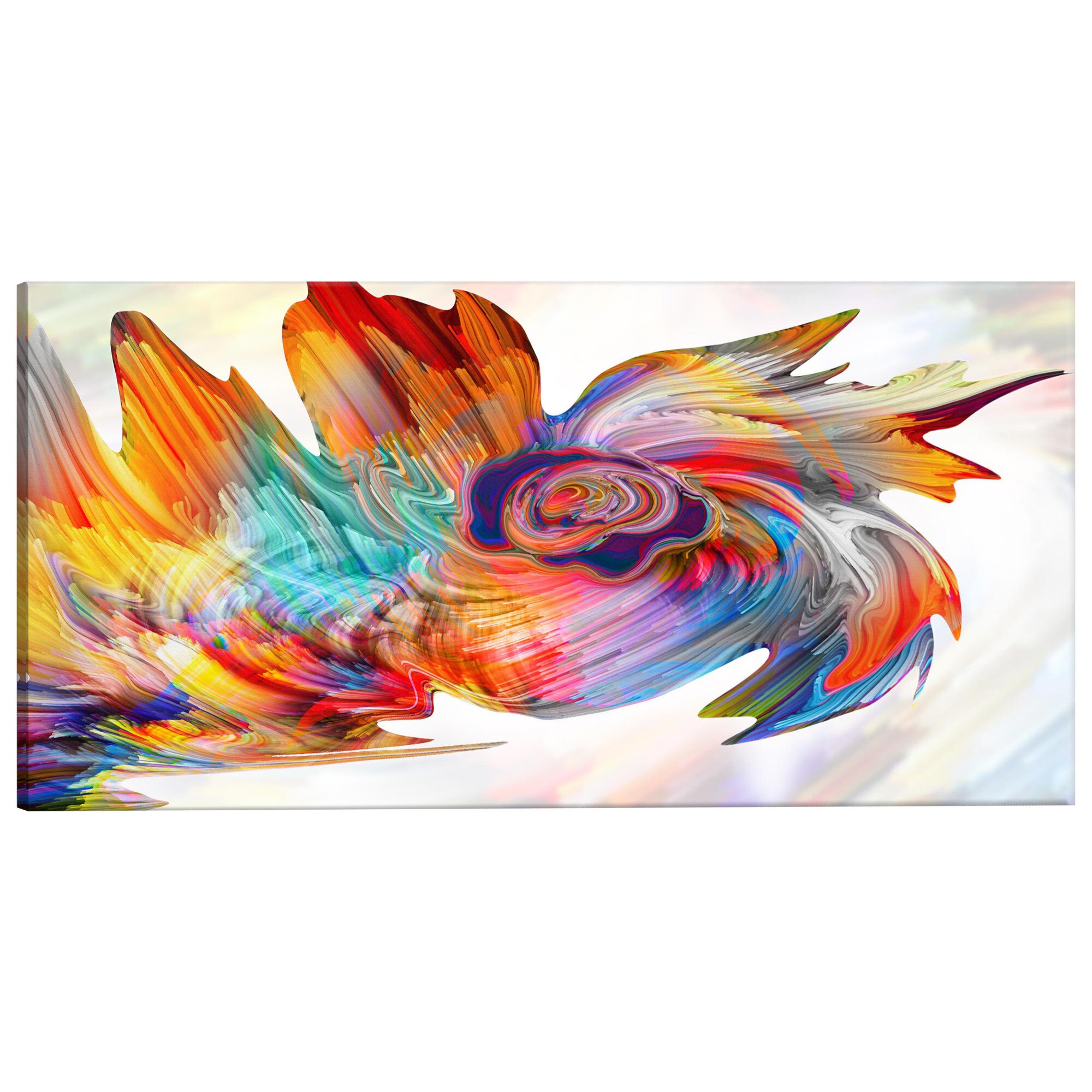 Tablou canvas - Ciclon colorat - 120 x 40 cm