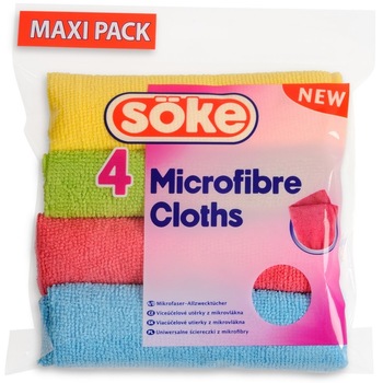 4 Lavete Microfibra Spontex Soke 4 Lavete Microfibra Spontex Soke