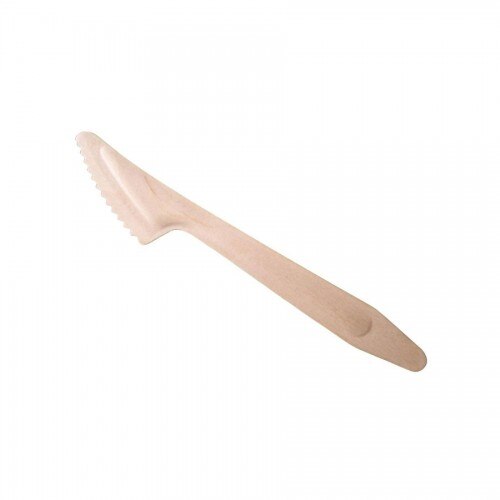 Cutite biodegradabile, lemn, 16.5 cm, set 100 buc