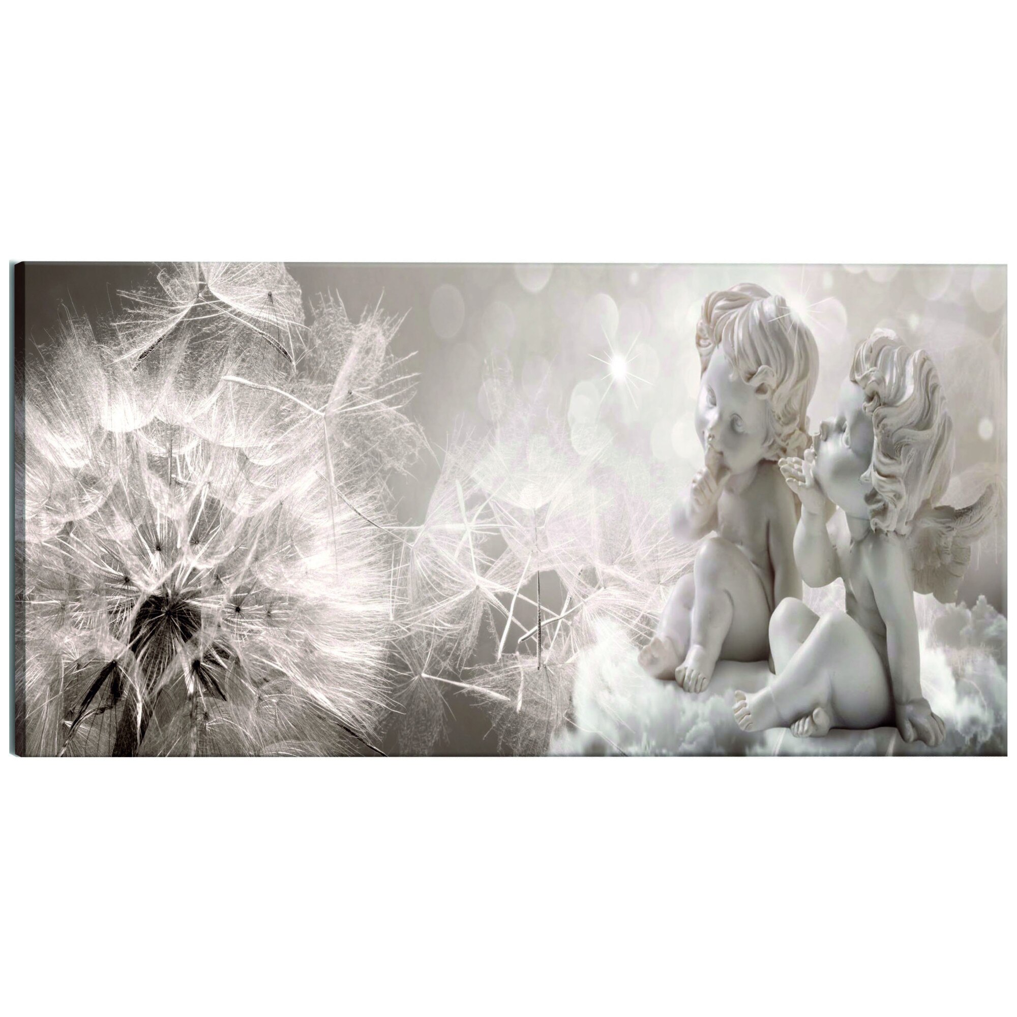 Tablou canvas - Cherubi Si papadie - 135 x 45 cm