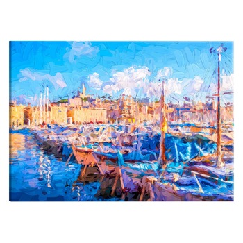 Tablou canvas - Port albastru - 60 x 40 cm