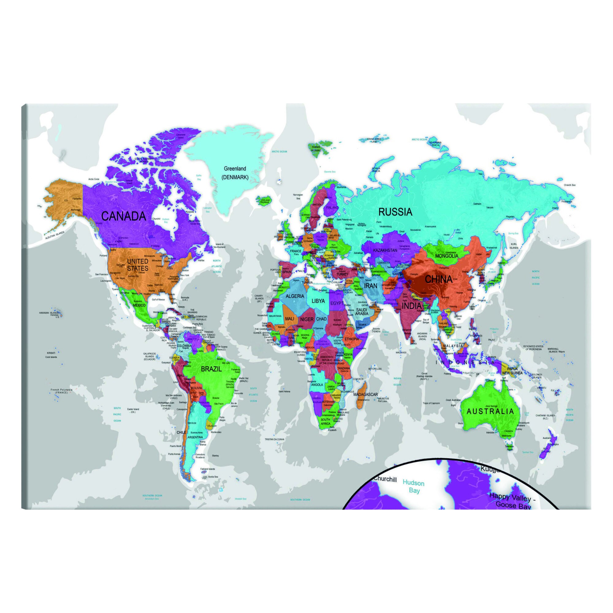 Tablou canvas - Teritoriul Culorilor - 120 x 80 cm