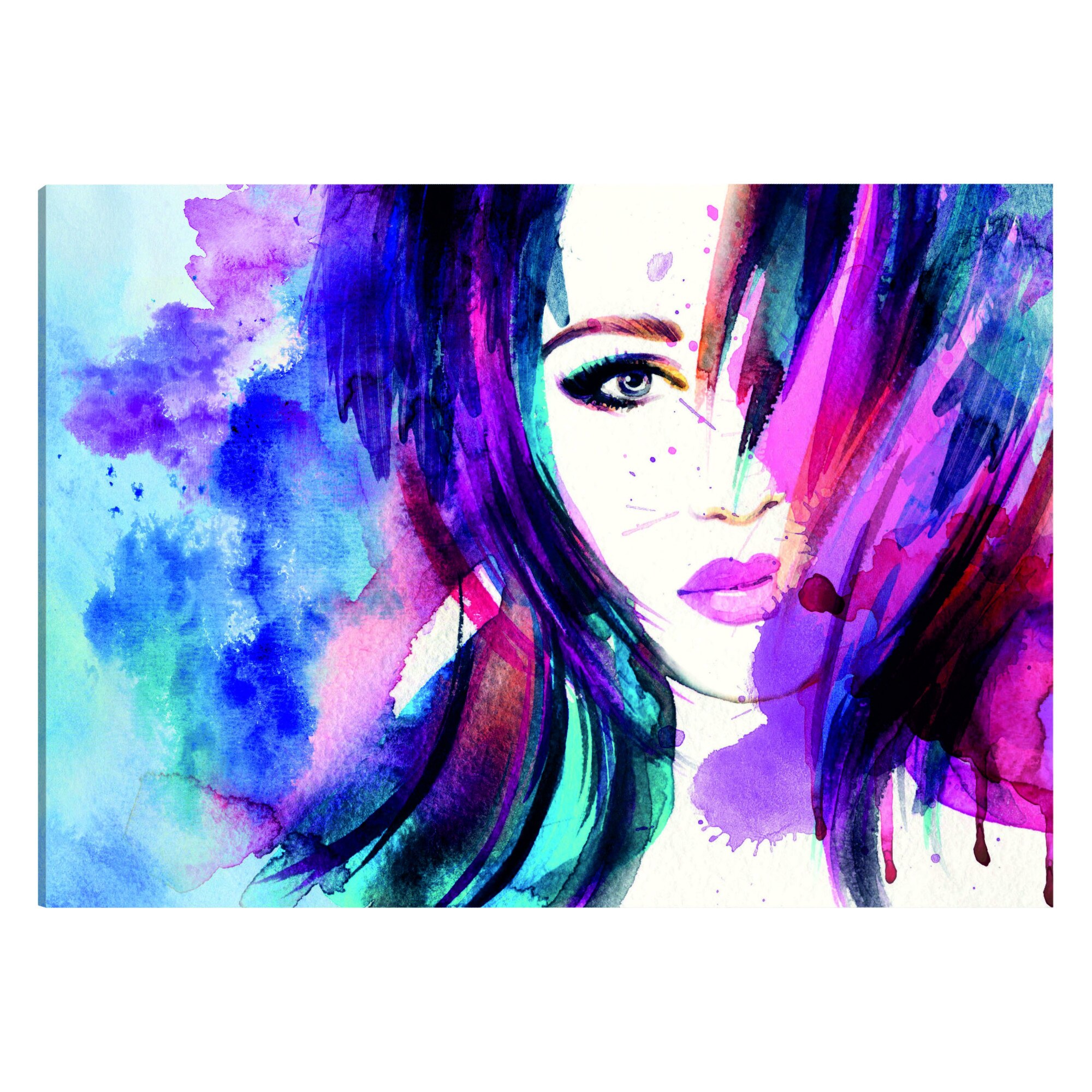 Tablou canvas - Fata acuarela - 60 x 40 cm
