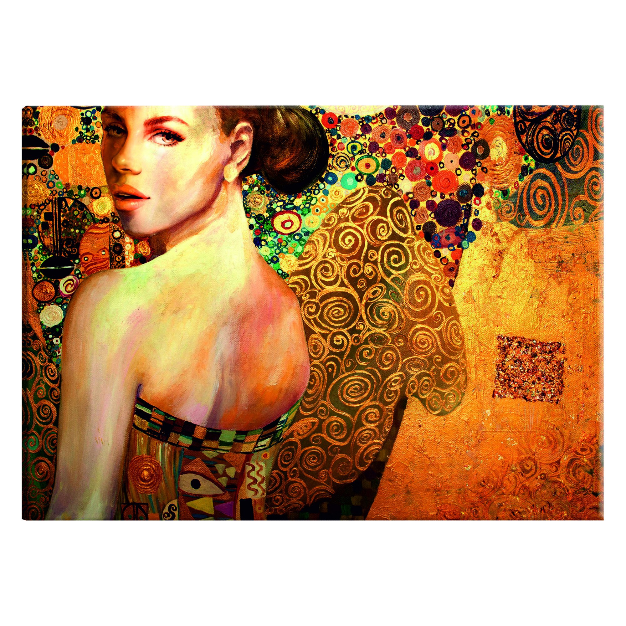 Tablou canvas - Golden Lady - 120 x 80 cm