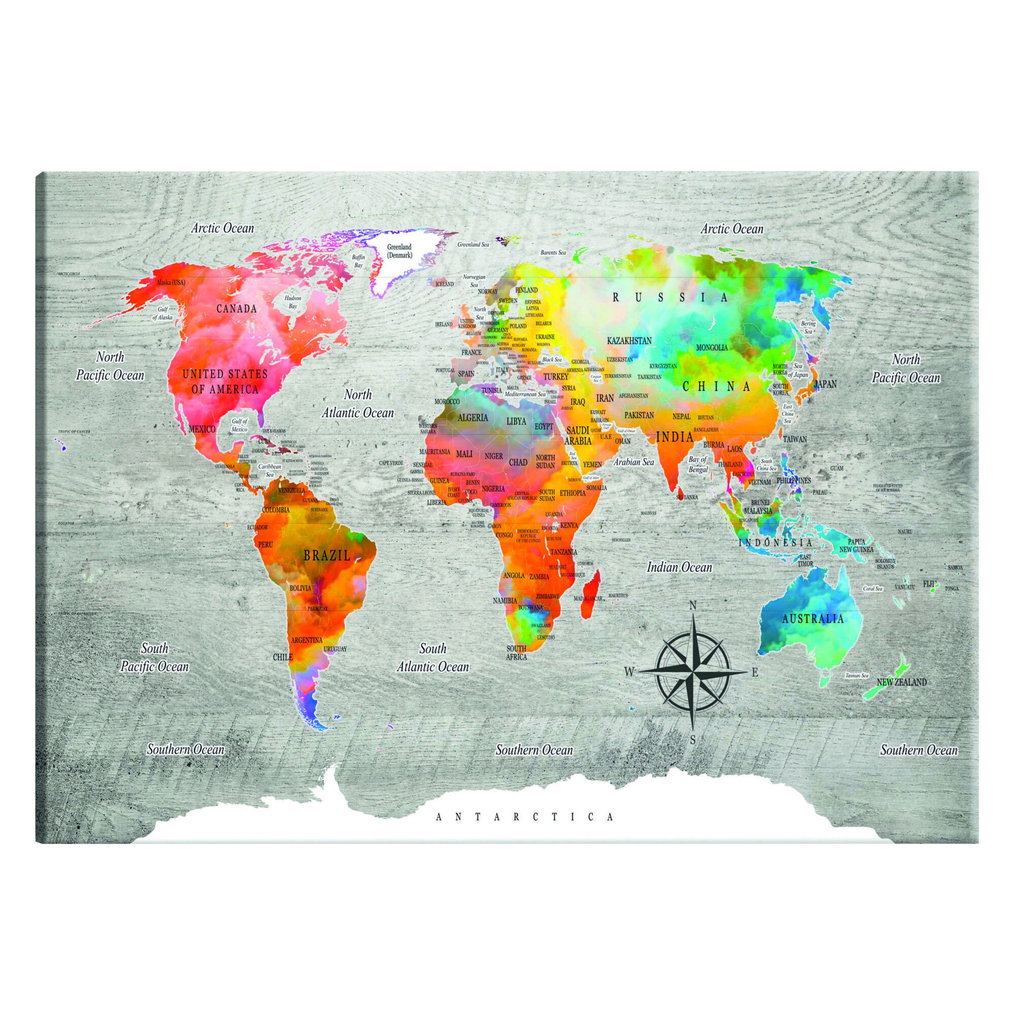 Tablou canvas - Calatorii multicolore - 60 x 40 cm