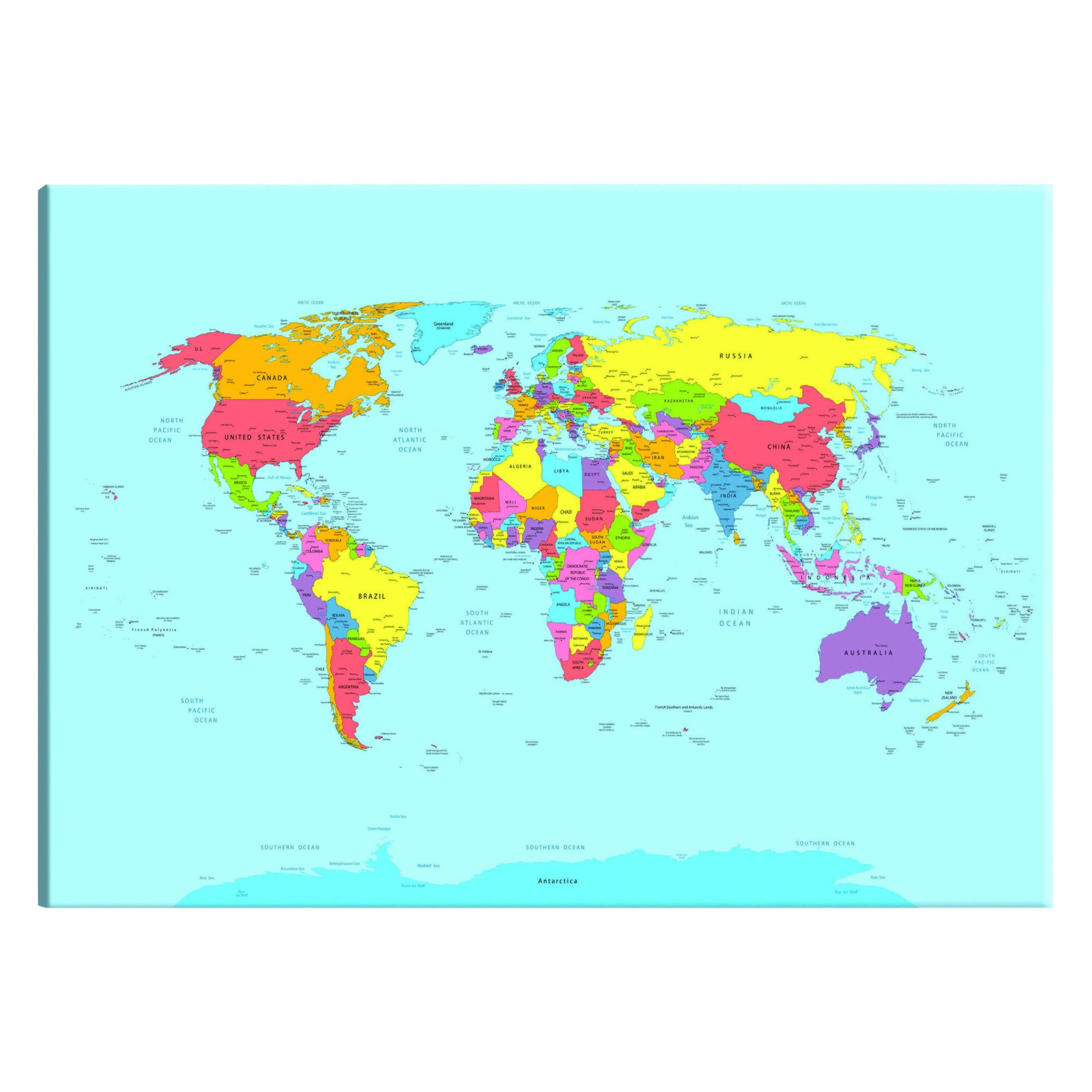 Tablou canvas - Geografie curcubeu - 60 x 40 cm