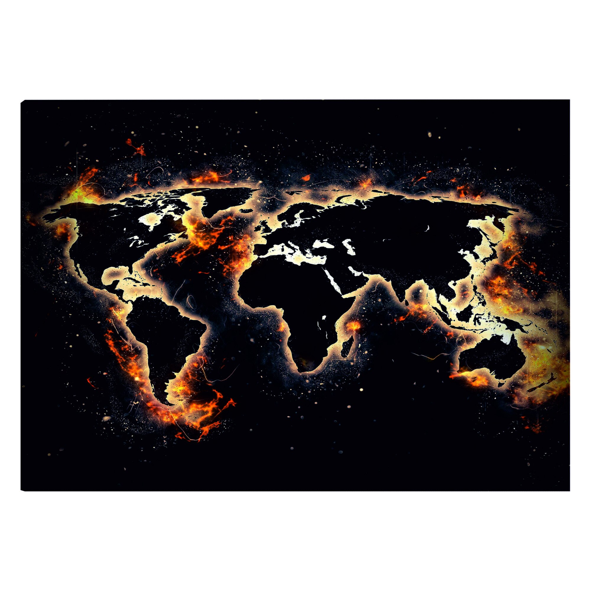 Tablou canvas - Lumea aprinsa - 60 x 40 cm