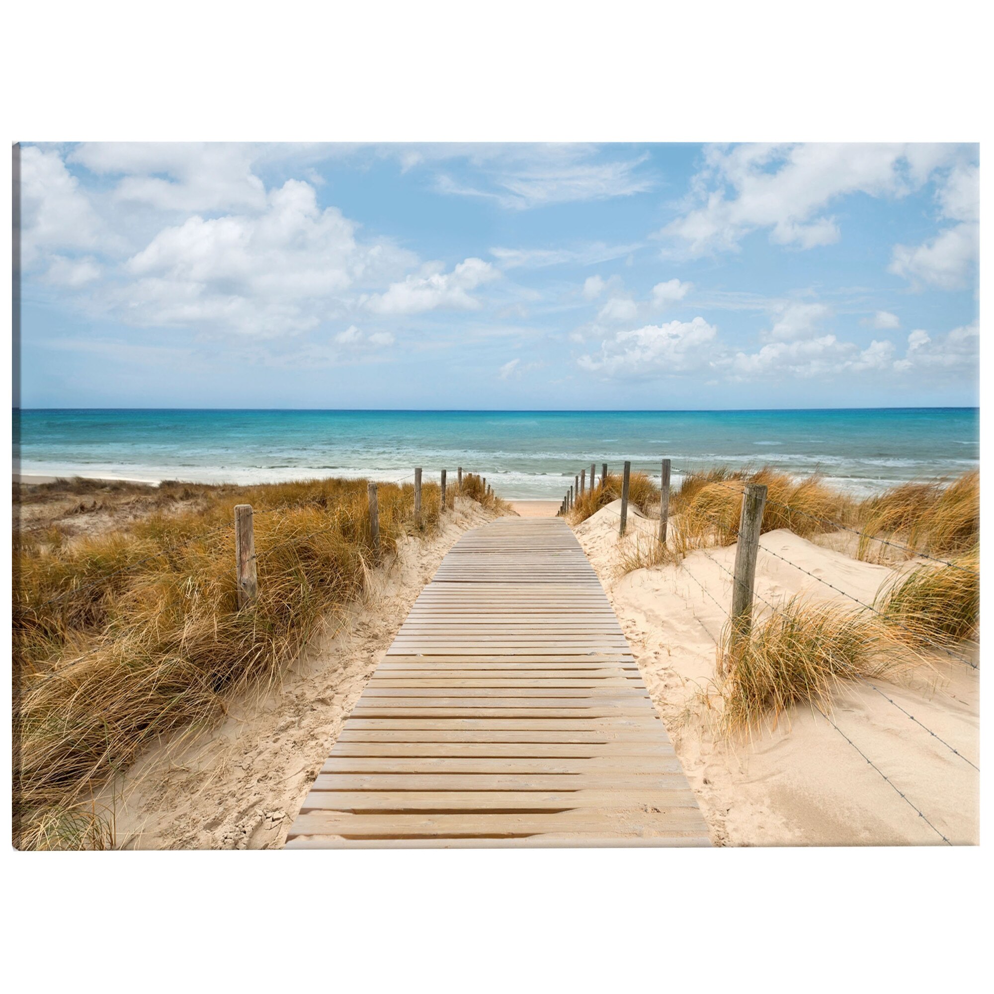 Tablou canvas - Plaja cu vant - 135 x 45 cm