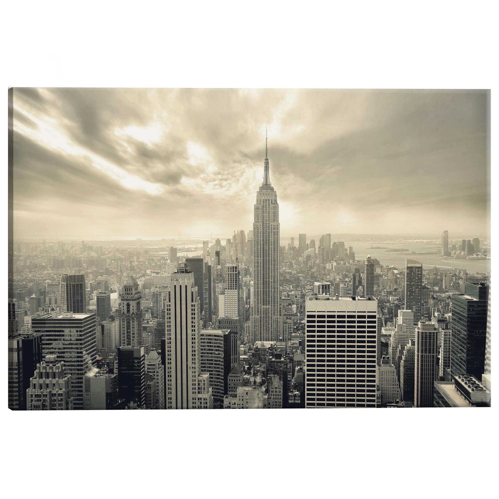 Tablou canvas - NY Morning Sky - 135 x 45 cm