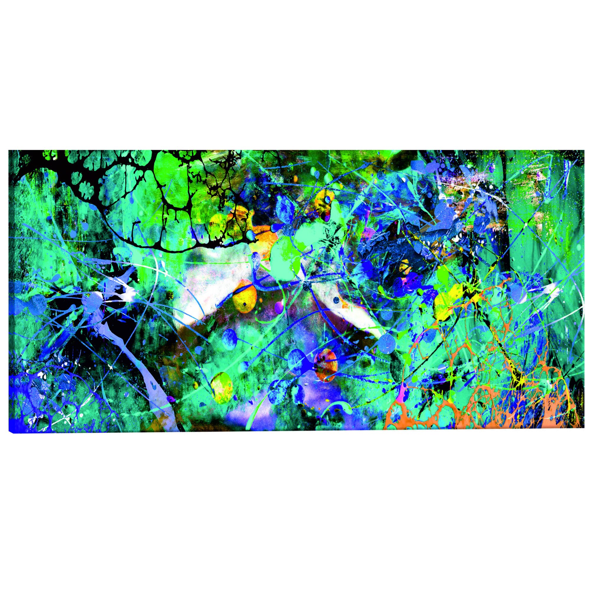 Tablou canvas - Jungle Sapphire - 135 x 45 cm